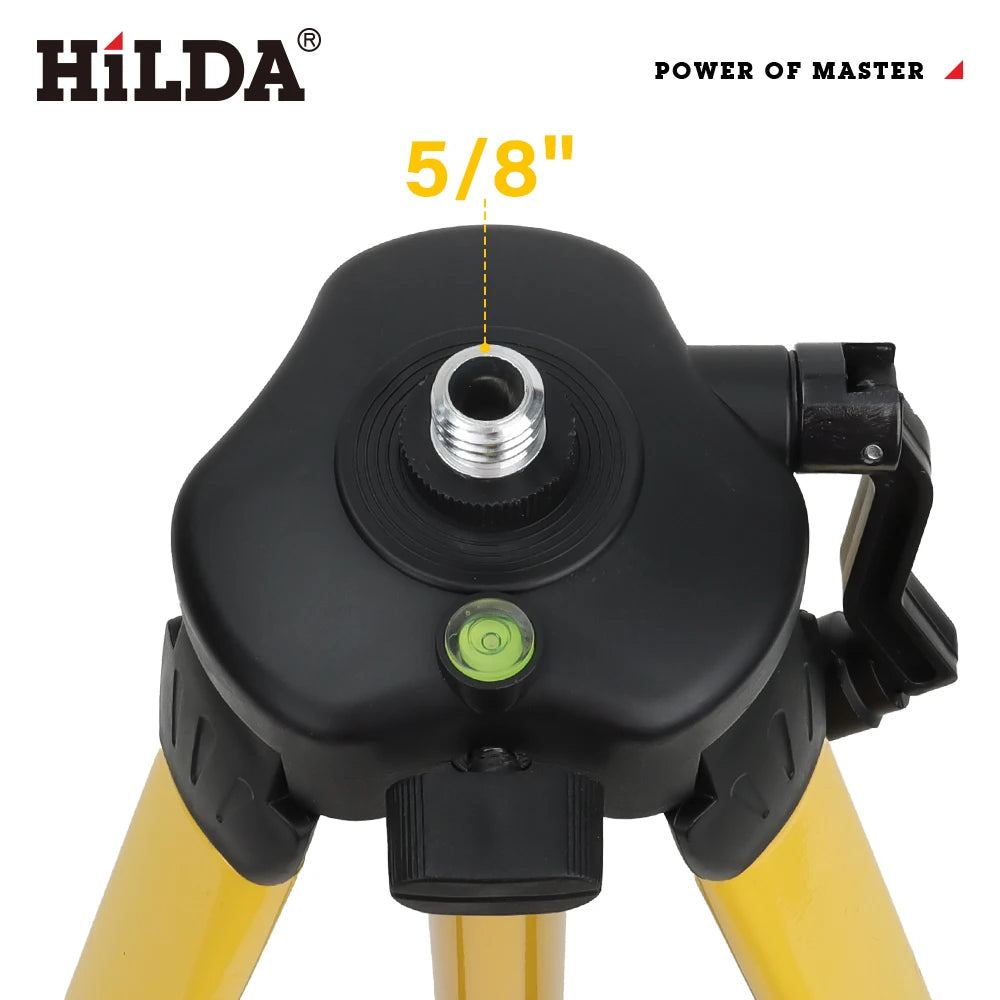 ANDRICOS Laser Level Tripod — HILDA 1.2M/1.5M Adjustable Ferroalloy Stand with 5/8 Inch Mount for Laser Levels, Cameras & Field Setup