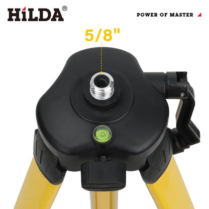 ANDRICOS Laser Level Tripod — HILDA 1.2M/1.5M Adjustable Ferroalloy Stand with 5/8 Inch Mount for Laser Levels, Cameras & Field Setup
