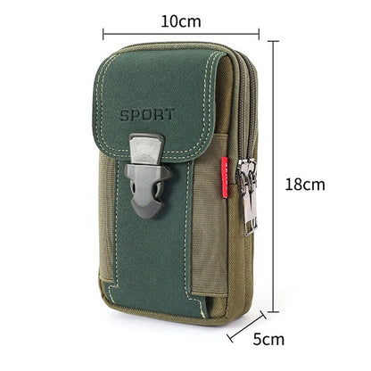 ANDRICOS Compact MOLLE Field Pouch — APWIKOGER Nylon EDC Belt Bag for Phone, Coins, Tools, Cables & Outdoor Carry