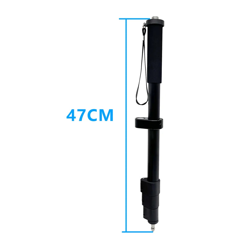 ANDRICOS Telescopic RTK Survey Pole — 47–150cm Aluminium Alloy Lightweight Centering Rod for GNSS Receivers, Survey Accessories & Field Positioning