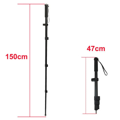 ANDRICOS Telescopic RTK Survey Pole — 47–150cm Lightweight Aluminium Alloy GNSS/GPS Centering Rod for Field Positioning & Survey Accessories