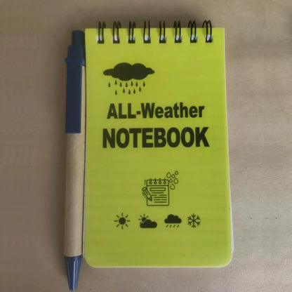 ANDRICOS Waterproof Pocket Field Notebook — 3x5 Inch Spiral Outdoor Notepad with Lined Pages, Stone Paper Sheets & Compact Site Recording Design