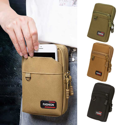 ANDRICOS Compact MOLLE Field Pouch — APWIKOGER Nylon EDC Belt Bag for Phone, Coins, Tools, Cables & Outdoor Carry