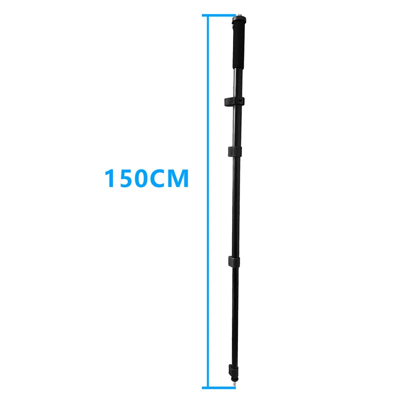 ANDRICOS Telescopic RTK Survey Pole — 47–150cm Aluminium Alloy Lightweight Centering Rod for GNSS Receivers, Survey Accessories & Field Positioning