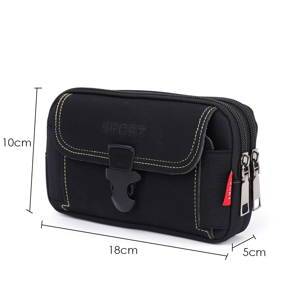 ANDRICOS Compact MOLLE Field Pouch — APWIKOGER Nylon EDC Belt Bag for Phone, Coins, Tools, Cables & Outdoor Carry