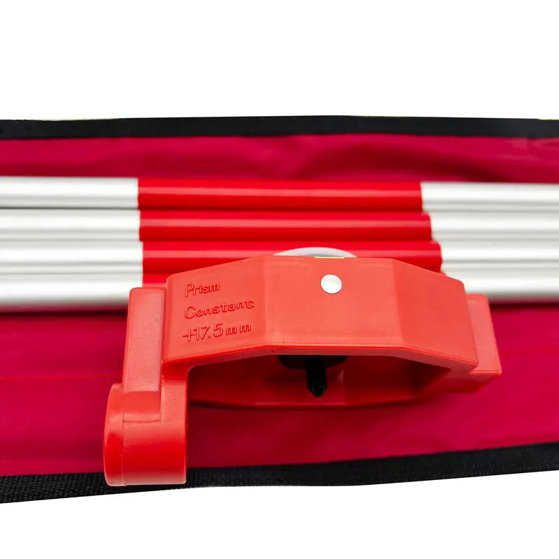 ANDRICOS Mini Survey Prism Set — Offset -30 / 0 / +17.5mm Total Station Prism with Aluminium Alloy Poles, 25.4mm Copper-Coated Prism & Compact Field Kit Design