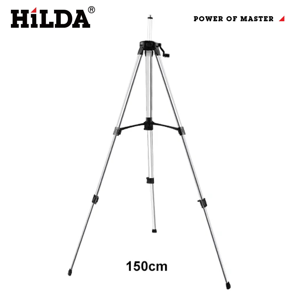 ANDRICOS Laser Level Tripod — HILDA 1.2M/1.5M Adjustable Ferroalloy Stand with 5/8 Inch Mount for Laser Levels, Cameras & Field Setup