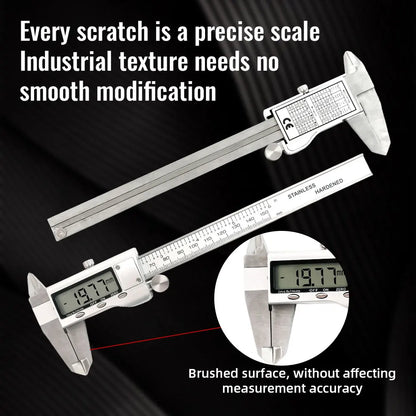 ANDRICOS Stainless Steel Digital Caliper — 150mm / 6 Inch Electronic Vernier Gauge with LCD Display, Depth Ruler & Internal/External Measurement
