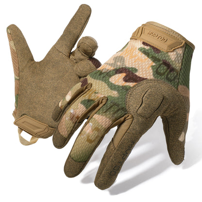 ANDRICOS Outdoor Field Gloves — Lightweight Full-Finger Utility Gloves with Touchscreen Support, Non-Slip Grip, Adjustable Wrist & Breathable Fit