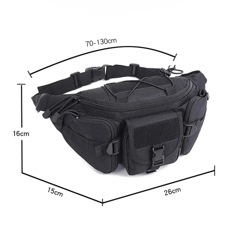 ANDRICOS Compact Field Waist Pack — Nylon MOLLE Utility Belt Pouch for Phone, Tools, Cables, Travel, Hiking & Outdoor Carry