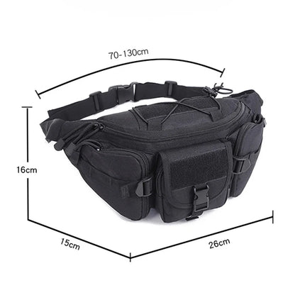 ANDRICOS Compact Field Waist Pack — Nylon MOLLE Utility Belt Pouch for Phone, Tools, Cables, Travel, Hiking & Outdoor Carry