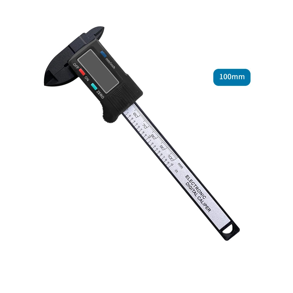 ANDRICOS Digital Measuring Caliper — 100mm/150mm Electronic Plastic Vernier Gauge with LCD Display, Zero Setting & Internal/External Measurement