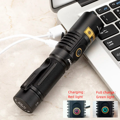 ANDRICOS UV Inspection Flashlight — AloneFire SV67 365nm Rechargeable Aluminium Blacklight Torch with 21700 Battery, USB Charging & Fluorescence Detection