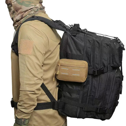 ANDRICOS Compact Field Utility Pouch — MOLLE Admin Bag with Nylon Build, Internal Organiser, Reflective Detail & Field Carry System