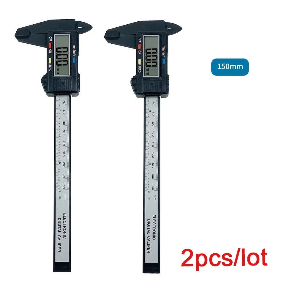 ANDRICOS Digital Measuring Caliper — 100mm/150mm Electronic Plastic Vernier Gauge with LCD Display, Zero Setting & Internal/External Measurement