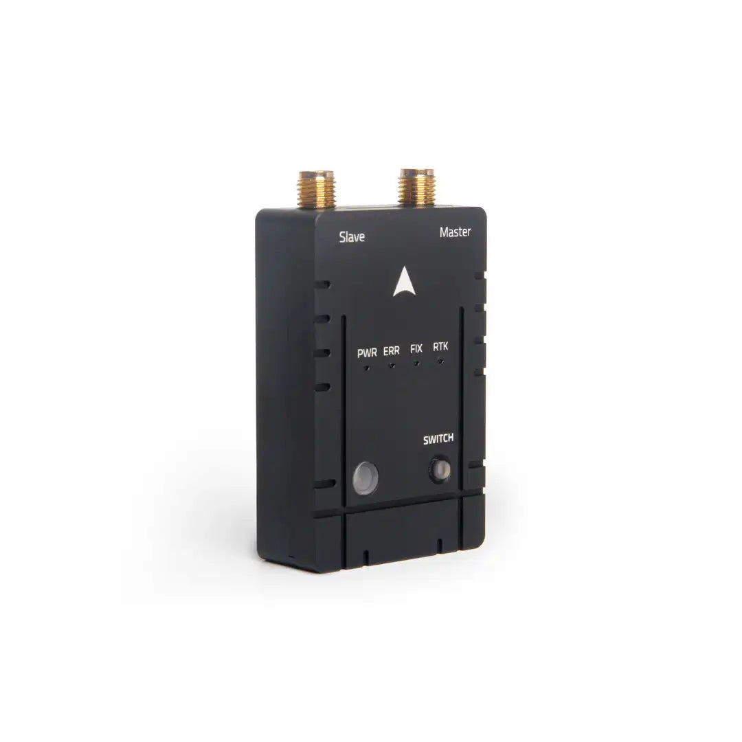 ANDRICOS Dual-Antenna RTK GNSS Module — Holybro H-RTK Unicore UM982 with Moving Baseline Yaw, Helical Antennas, USB-C, JST-GH Cables & Autopilot Integration