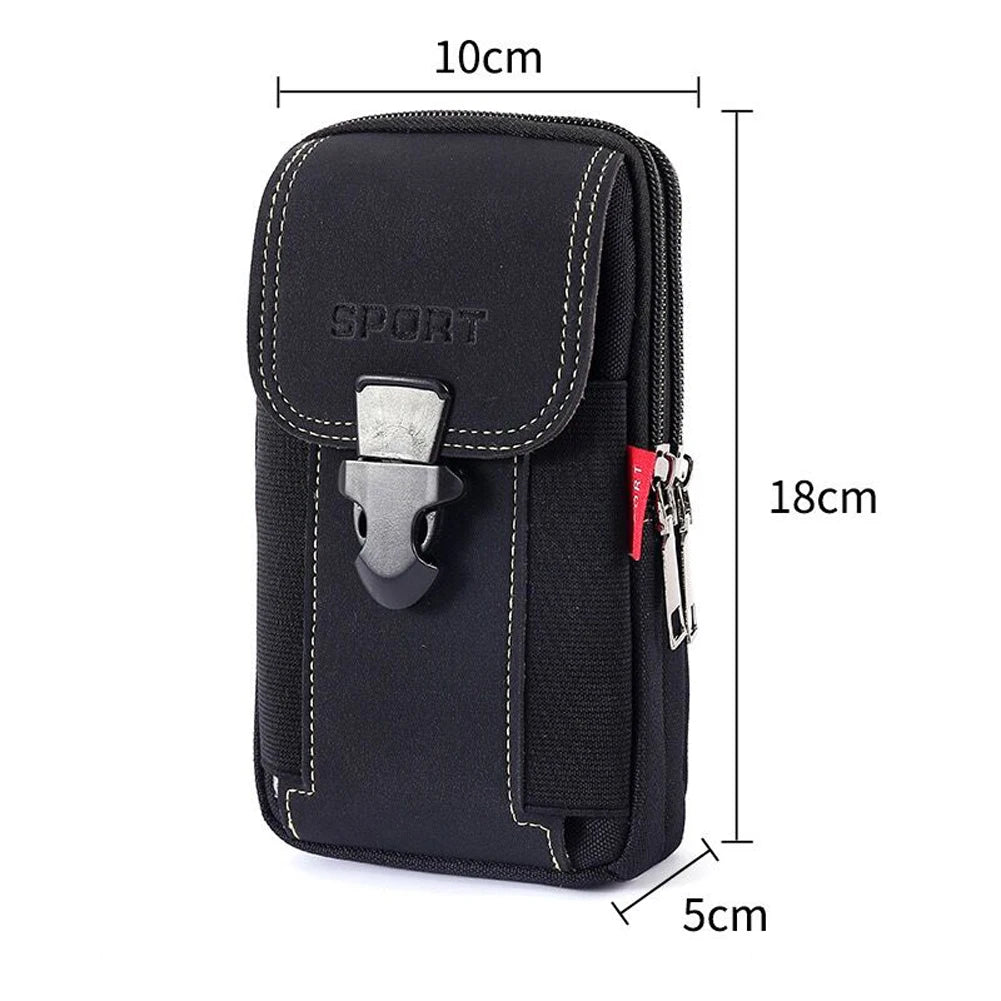 ANDRICOS Compact MOLLE Field Pouch — APWIKOGER Nylon EDC Belt Bag for Phone, Coins, Tools, Cables & Outdoor Carry
