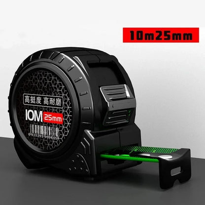 ANDRICOS Self-Locking Steel Tape Measure — 5M/7.5M/10M Metric Measuring Tape with Fluorescent Scale, ABS Shell, Metal Clip & Portable Field Design