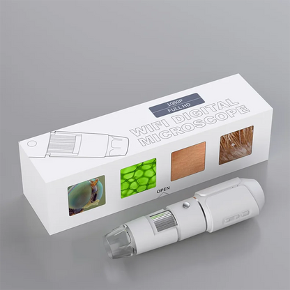 ANDRICOS Wireless Inspection Microscope — Dodosee XW1 50X-1600X WiFi Digital Microscope with 2MP Lens, 8 Adjustable LEDs, Type-C Charging & Phone/Tablet Support