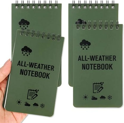 ANDRICOS Waterproof Pocket Field Notebook — 3x5 Inch Spiral Outdoor Notepad with Lined Pages, Stone Paper Sheets & Compact Site Recording Design