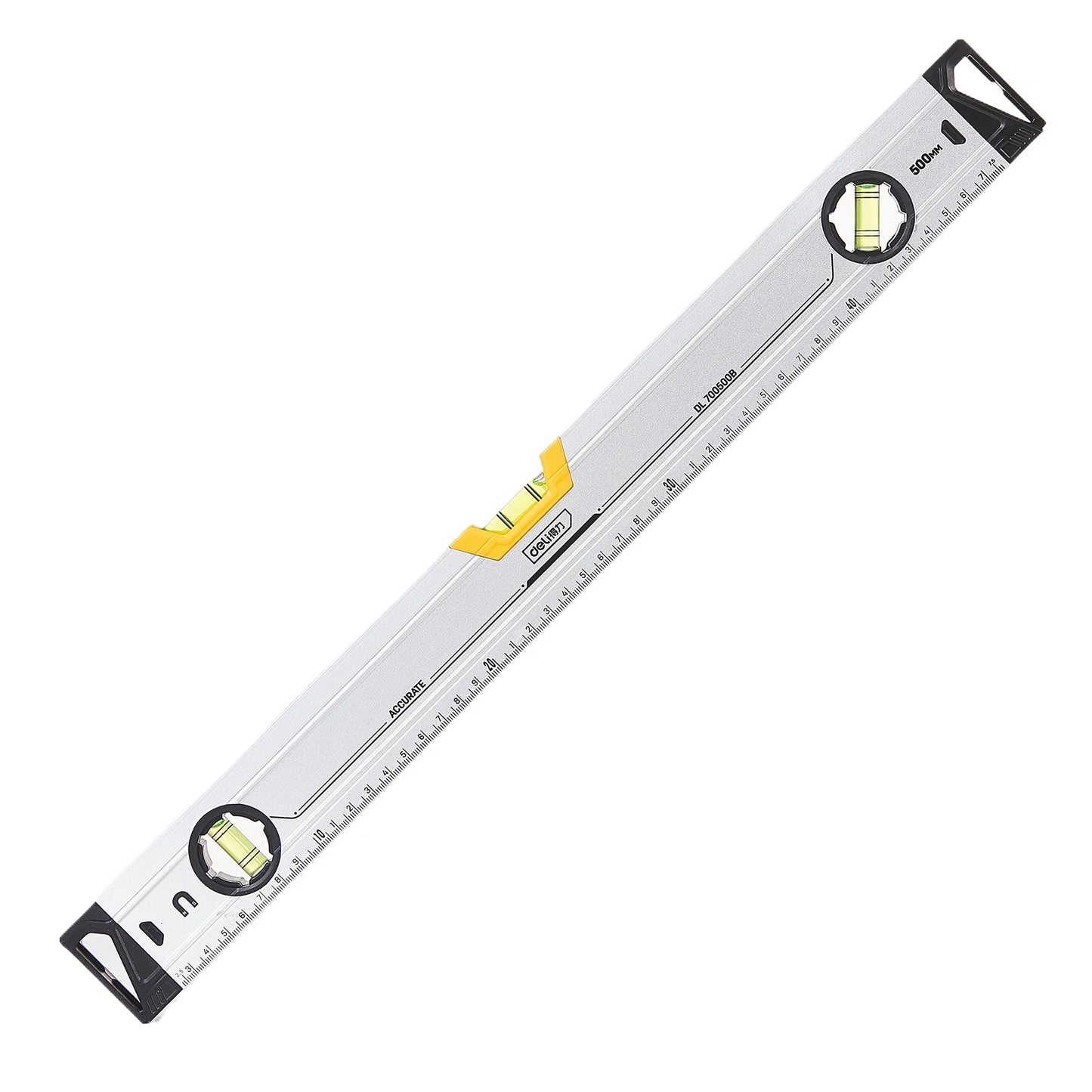 ANDRICOS Magnetic Torpedo Level — Deli Aluminium Spirit Level with 3 Vials, Magnetic Base & Compact Field Measuring Design