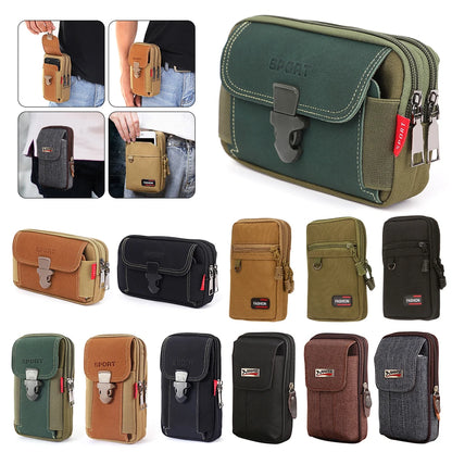 ANDRICOS Compact MOLLE Field Pouch — APWIKOGER Nylon EDC Belt Bag for Phone, Coins, Tools, Cables & Outdoor Carry