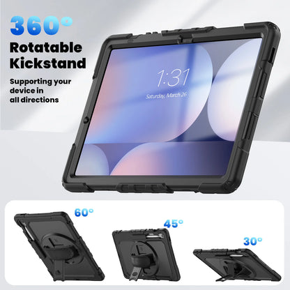 ANDRICOS Rugged Tablet Field Case — Shockproof Hand Strap & Shoulder Strap Cover Compatible with Samsung Galaxy Tab S10 FE, S10 FE+ & Tab S9