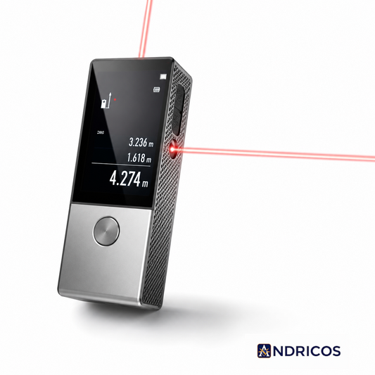 ANDRICOS Bluetooth Laser Distance Meter — MiLESEEY D9 100M Rechargeable Laser Measure with Visual Alignment, CAD Workflow Support & Digital Measuring