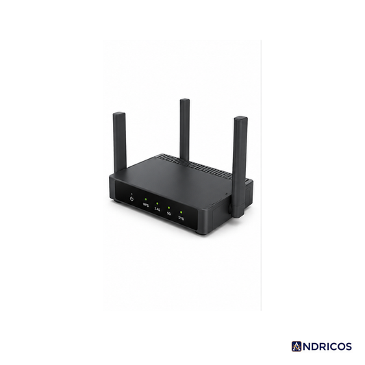ANDRICOS Wi-Fi 7 Travel Router — GL.iNet Slate 7 GL-BE3600 Dual-Band Portable Router with Dual 2.5G Ports, OpenWrt, Touchscreen, VPN Support & Foldable Antennas