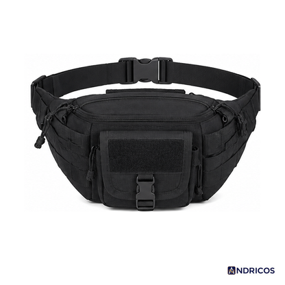 ANDRICOS Compact Field Waist Pack — Nylon MOLLE Utility Belt Pouch for Phone, Tools, Cables, Travel, Hiking & Outdoor Carry